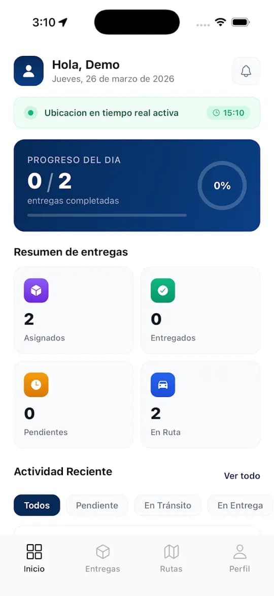 RouteX driver app
